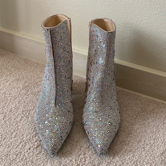 Betsey Johnson Shoes - Betsey Johnson Cady Rhinestones Blinged out boots